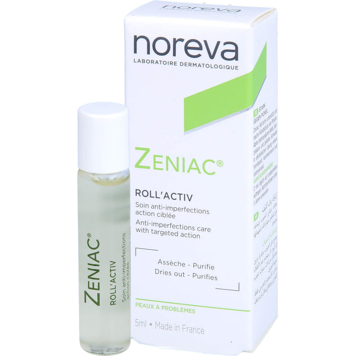 Noreva Zeniac Roll'Activ zur speziellen Behandlung von einzelnen Pickeln, 5 ml Plume