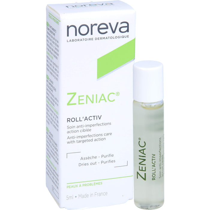 Noreva Zeniac Roll'Activ zur speziellen Behandlung von einzelnen Pickeln, 5 ml Plume