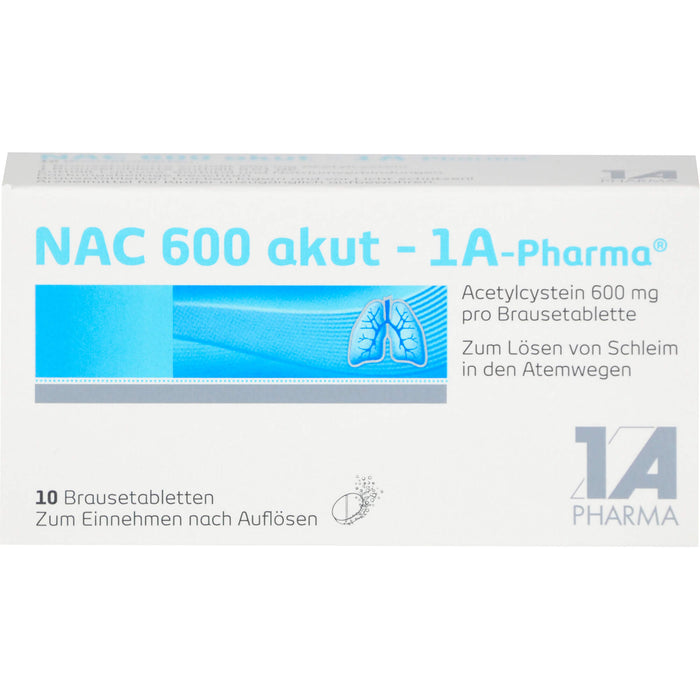 NAC 600 akut - 1 A Pharma, 10 St. Tabletten