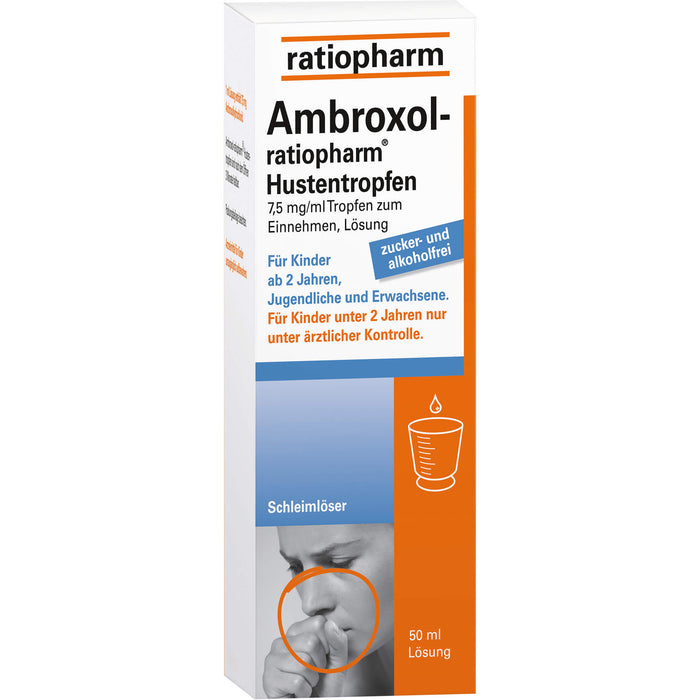 Ambroxol-ratiopharm Hustentropfen, 50 ml Solution