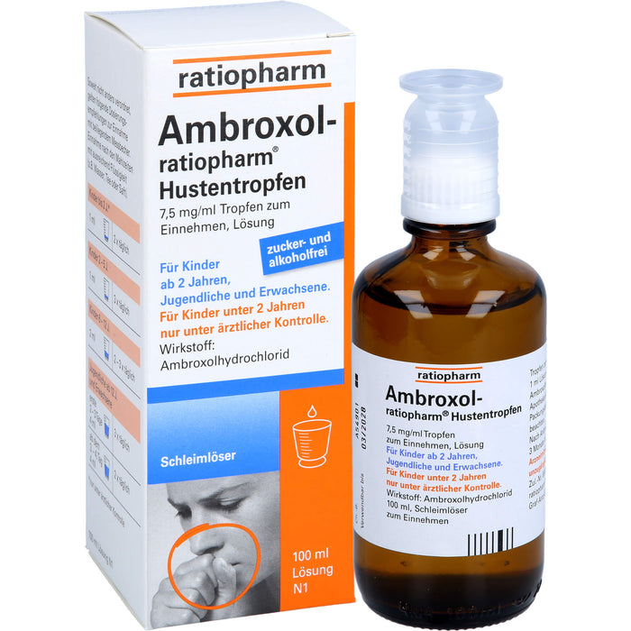 Ambroxol-ratiopharm Hustentropfen, 100 ml Solution