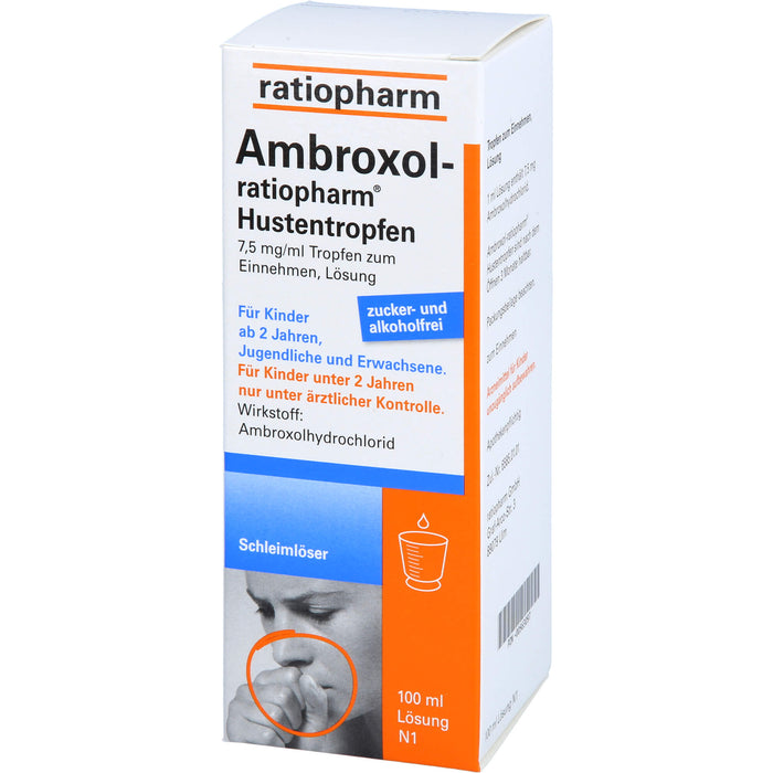 Ambroxol-ratiopharm Hustentropfen, 100 ml Solution