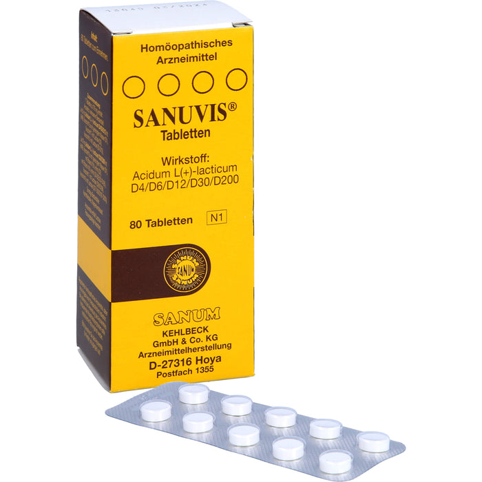 Sanuvis Tabletten, 80 pcs. Tablets