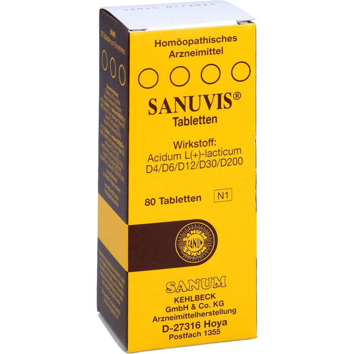 Sanuvis Tabletten, 80 St. Tabletten