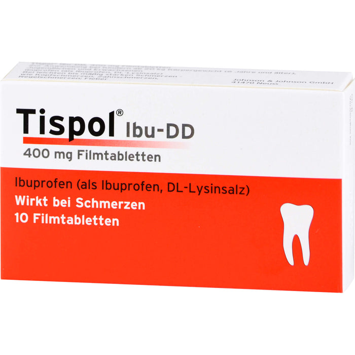 Tispol Ibu-DD Tabletten wirkt bei Schmerzen, 10 pc Tablettes