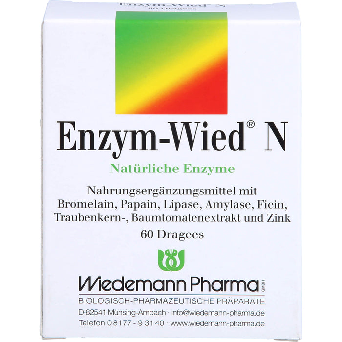 Enzym-Wied N natürliche Enzyme Dragees, 60 pcs. Tablets