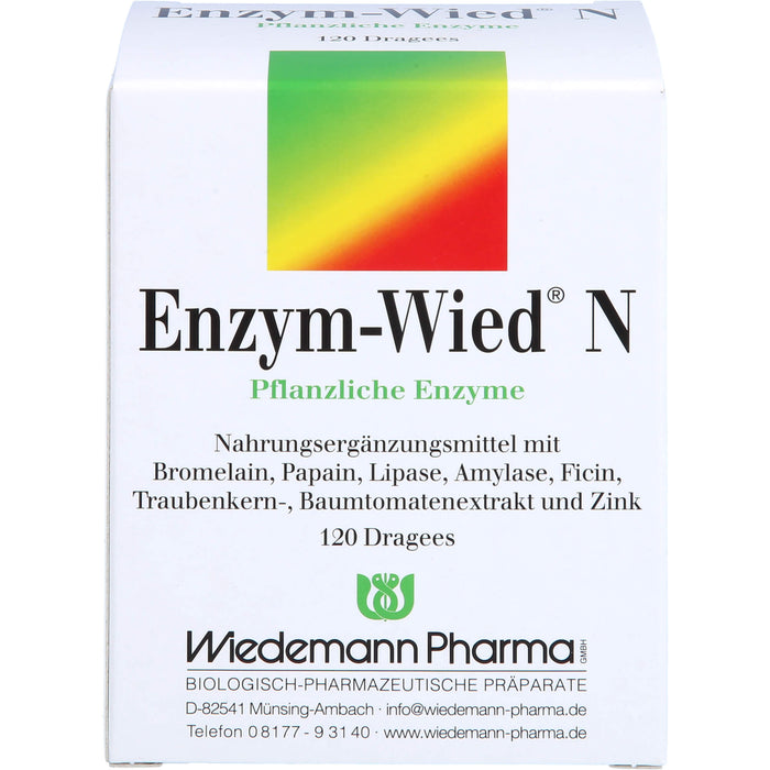 Enzym-Wied N natürliche Enzyme Dragees, 120 pc Tablettes