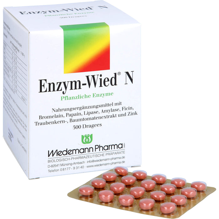 Enzym-Wied N Dragees, 500 pc Tablettes