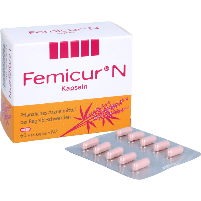 Femicur N Kapseln bei Regelbeschwerden, 60 pcs. Capsules