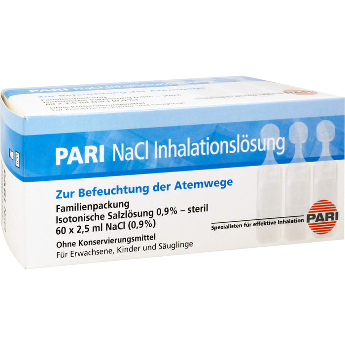 PARI NaCl Inhalationslösung, 60 pcs. Ampoules