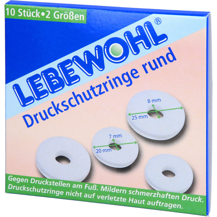 LEBEWOHL DRUCKSCH RINGE RU, 10 pc Pansement