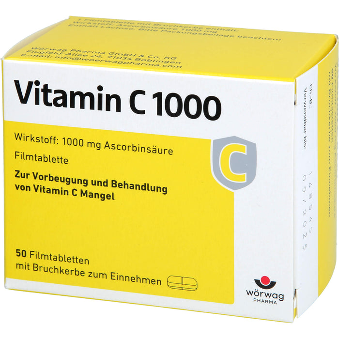 Vitamin C 1000 Wörwag Pharma, 50 St. Tabletten