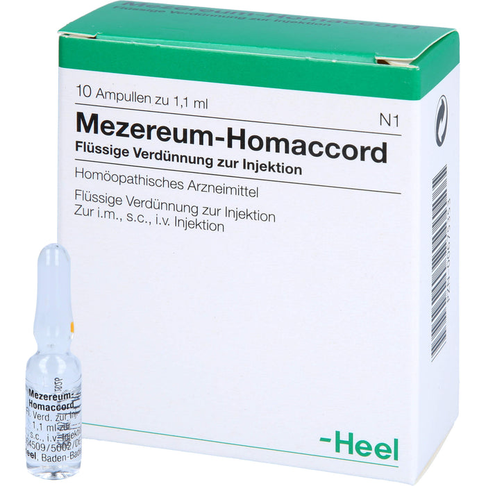 Mezereum-Homaccord flüssige Verdünnung, 10 pc Ampoules