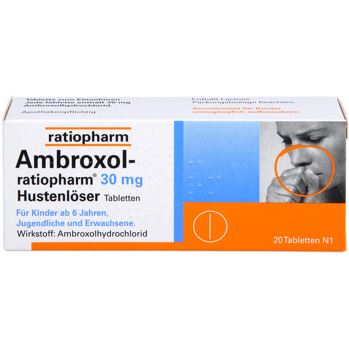 Ambroxol-ratiopharm 30 mg Hustenlöser Tabletten, 20 pcs. Tablets