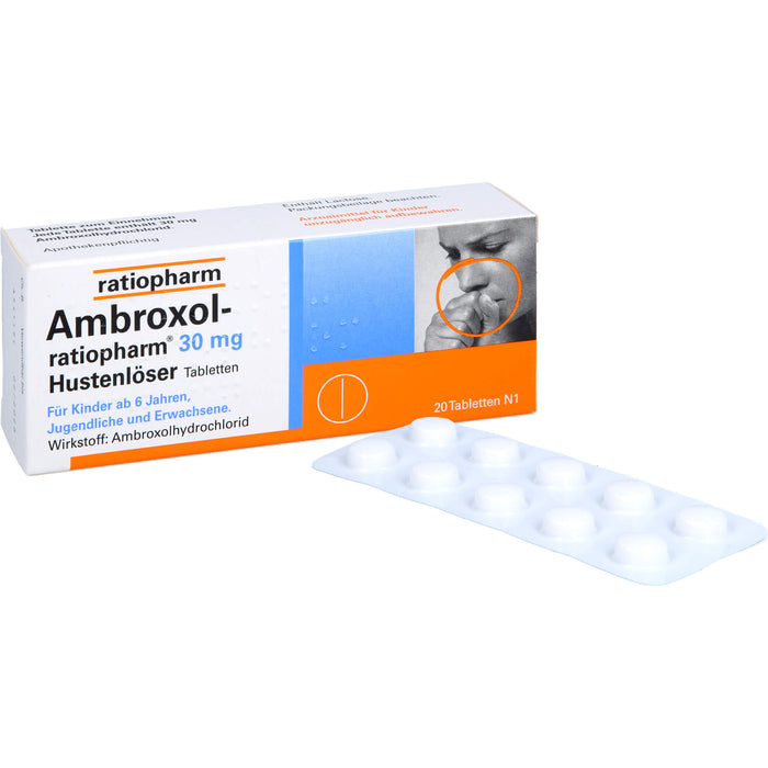 Ambroxol-ratiopharm 30 mg Hustenlöser Tabletten, 20 pc Tablettes