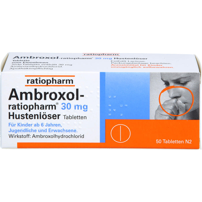 Ambroxol-ratiopharm 30 mg Hustenlöser Tabletten, 50 pcs. Tablets