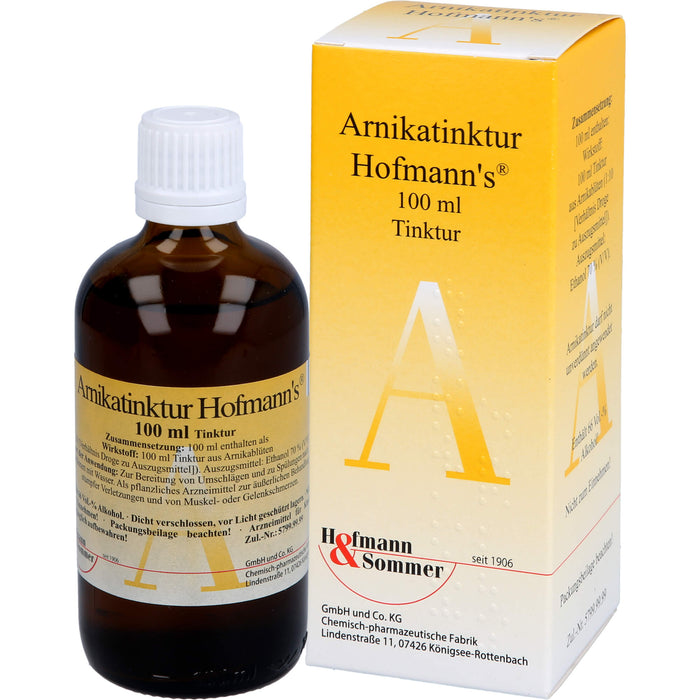 Arnikatinktur Hofmanns bei äußerlichen, stumpfen Verletzungen, 100 ml Solution