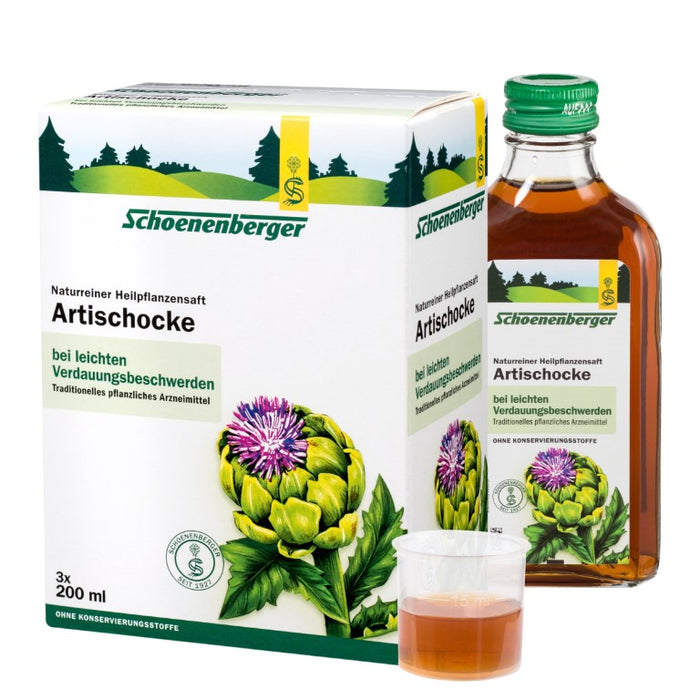 Schoenenberger Artischocke naturreiner Heilpflanzensaft, 600 ml Lösung