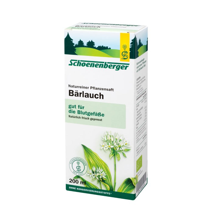 Schoenenberger Naturreiner Pflanzensaft Bärlauch, 200 ml Solution