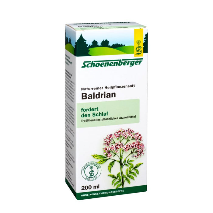 Schoenenberger naturreiner Heilpflanzensaft Baldrian fördert den Schlaf, 200 ml Lösung