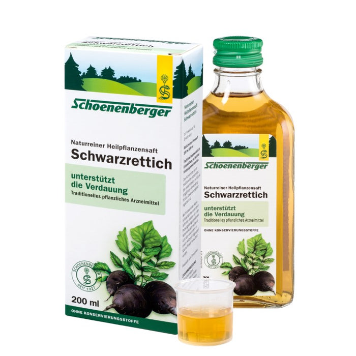 Schoenenberger Schwarzrettich naturreiner Heilpflanzensaft, 200 ml Lösung