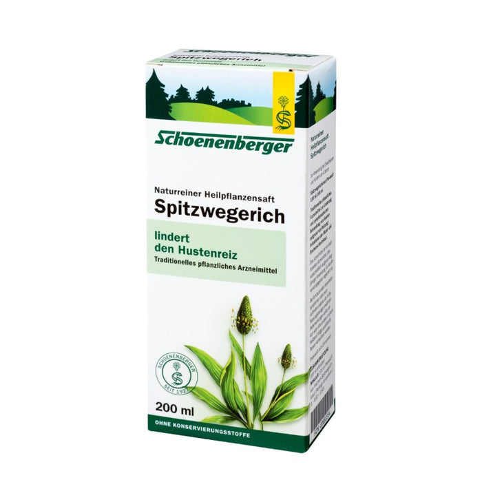 Schoenenberger Spitzwegerich naturreiner Heilpflanzensaft, 200 ml Solution