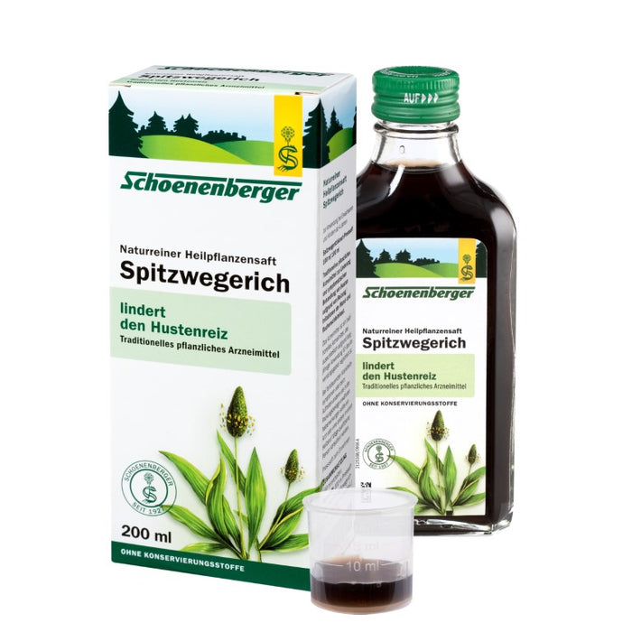 Schoenenberger Spitzwegerich naturreiner Heilpflanzensaft, 200 ml Solution