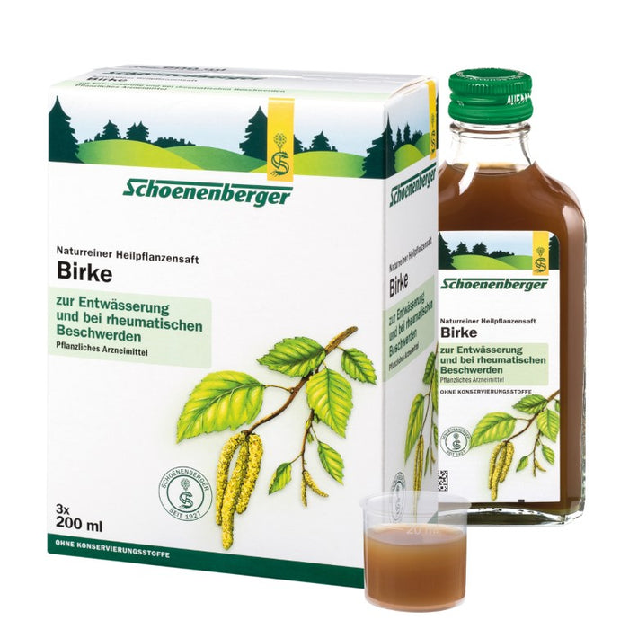 Schoenenberger Birke naturreiner Heilpflanzensaft, 600 ml Lösung