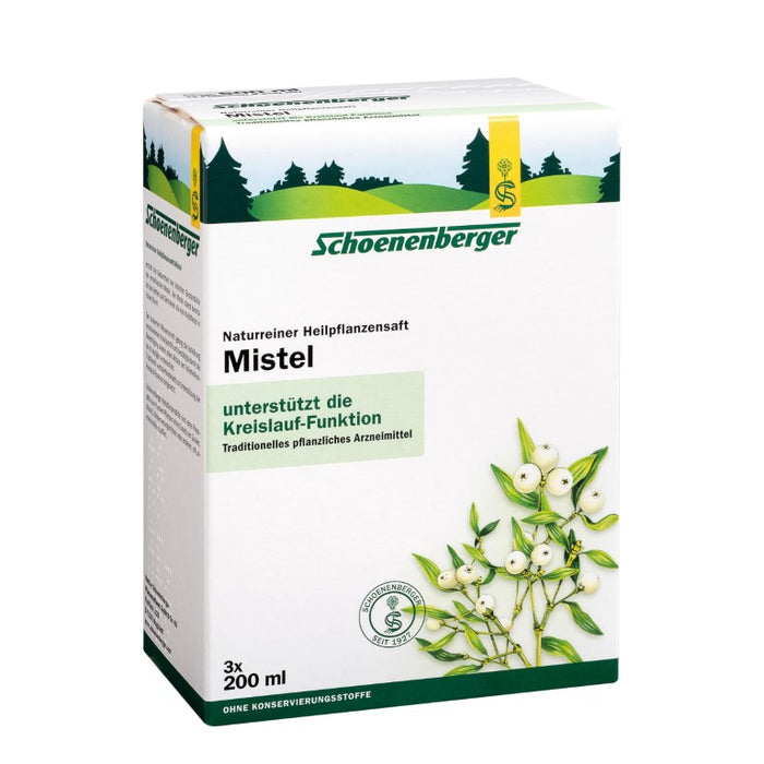 Schoenenberger Mistel naturreiner Heilpflanzensaft, 600 ml Lösung