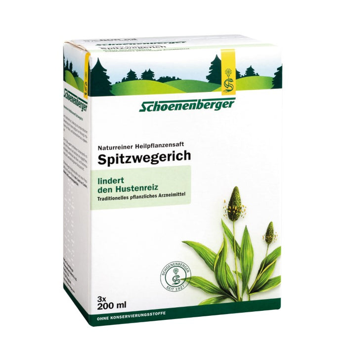 Schoenenberger Spitzwegerich naturreiner Heilpflanzensaft, 600 ml Solution