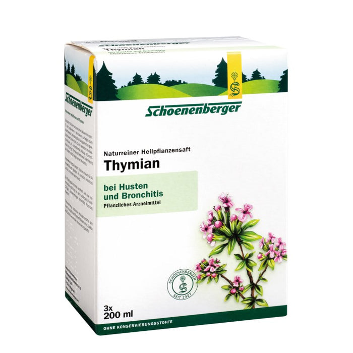 Schoenenberger naturreiner Heilpflanzensaft Thymian, 600 ml Solution