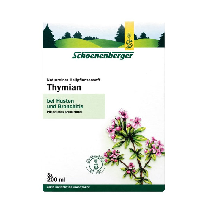 Schoenenberger naturreiner Heilpflanzensaft Thymian, 600 ml Solution