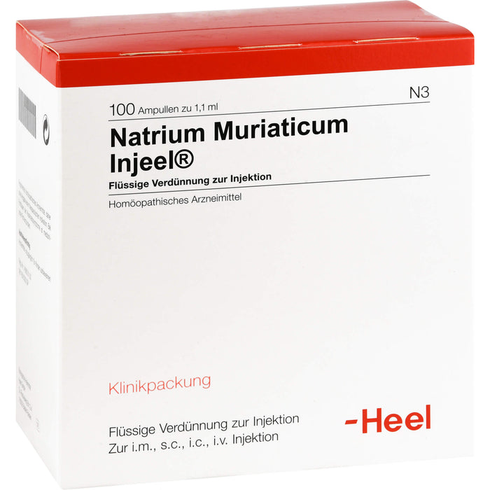 Natrium muriaticum Injeel Amp., 100 St AMP