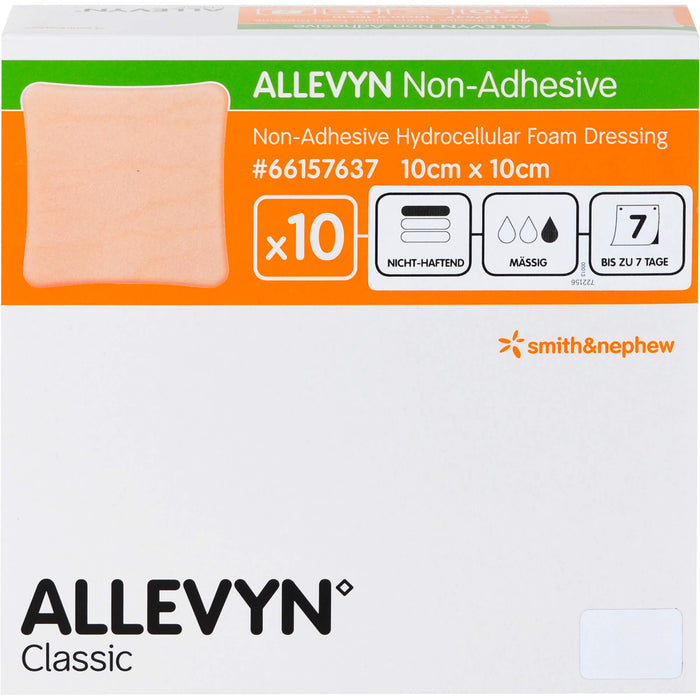 ALLEVYN non Adhesive 10x10 cm Wundverband, 10 St KOM