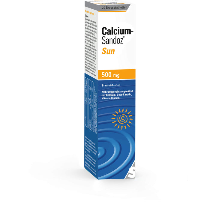 Calcium-Sandoz sun Brausetabletten, 20 St. Tabletten