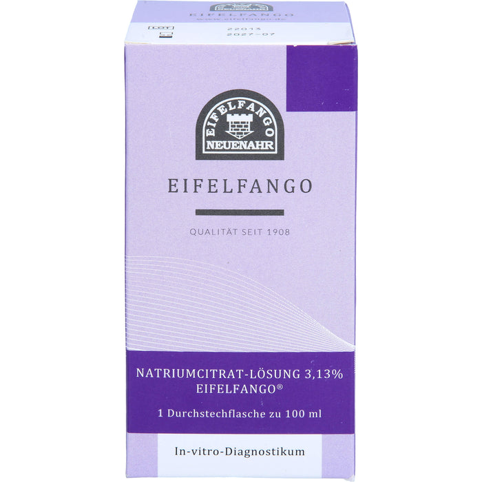 Natriumcitrat-Lösung 3,13 % Eifelfango, 100 ml Solution