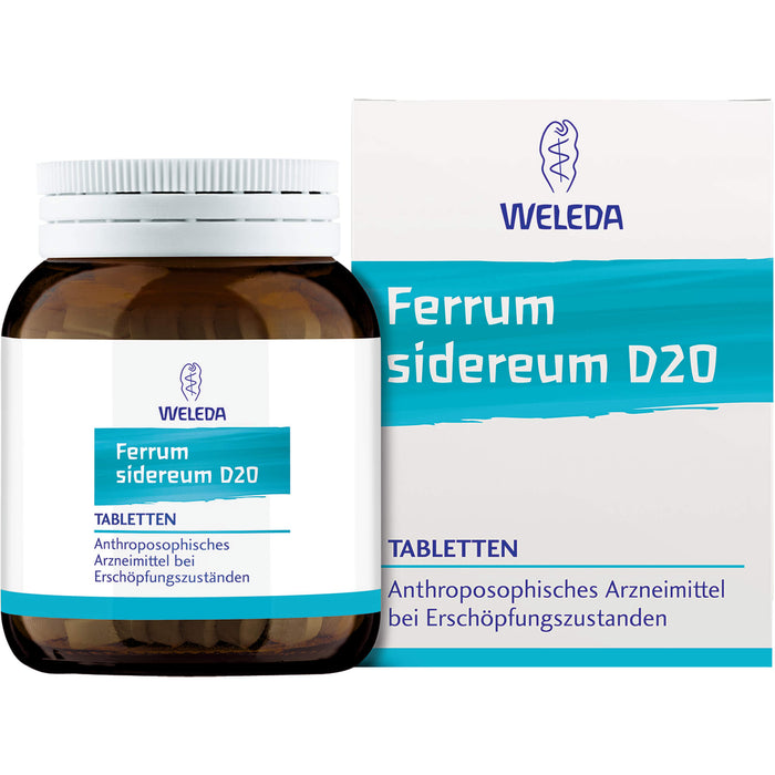 WELEDA Ferrum sidereum D20 Tabletten bei Erschöpfungszuständen, 80 pc Tablettes