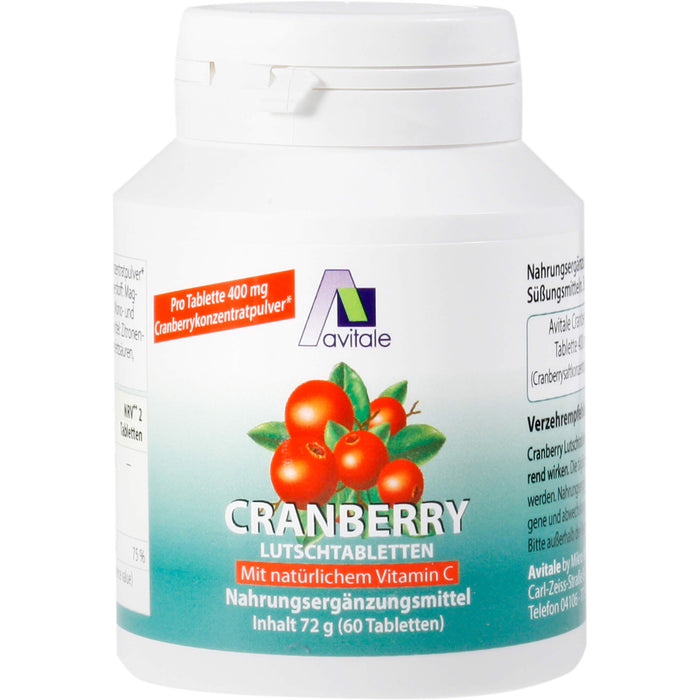 CRANBERRY Lutschtabletten, 60 St LUT