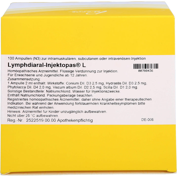 Lymphdiaral-Injektopas L, 100 St. Ampullen