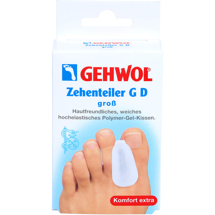 GEHWOL Zehenteiler G D groß Polymer-Gel-Kissen, 3 St. Zehenteiler