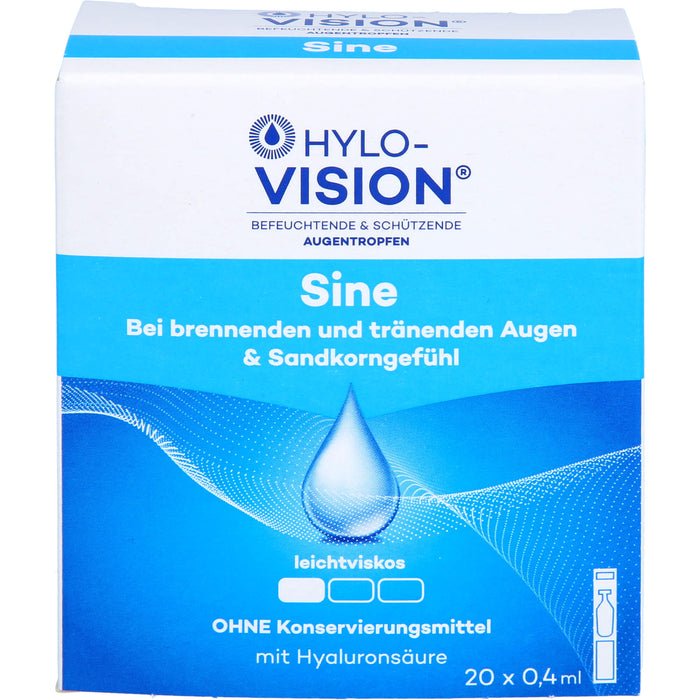 Hylo-Vision sine Einzeldosen, 20 pcs. Single-dose pipettes