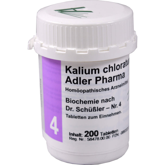 Biochemie Adler 4 Kalium chloratum D6 Tbl., 200 St TAB