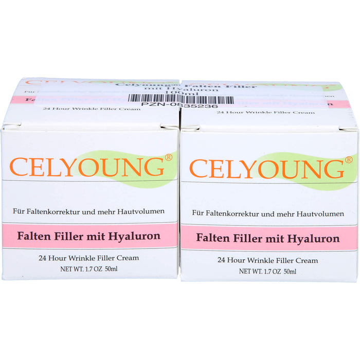 CELYOUNG Faltenfiller mit Hyaluron, 100 ml Creme