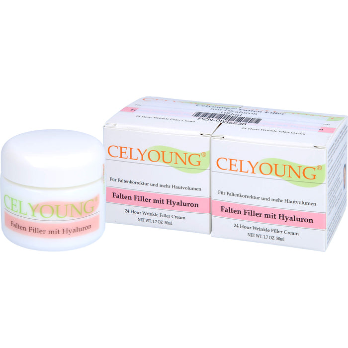 CELYOUNG Faltenfiller mit Hyaluron, 100 ml Creme