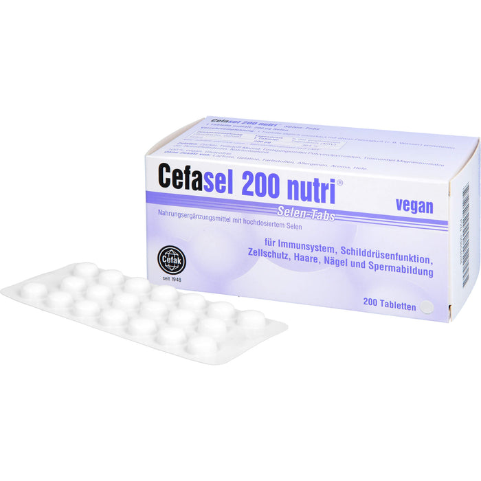 Cefasel 200 nutri Selen-TABS, 200 St TAB