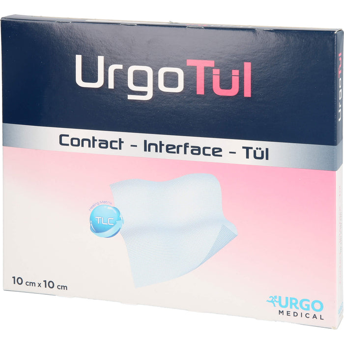 UrgoTül 10 x 10 cm lipidokolloid-Wundauflage, 10 pc Gaze de plaie