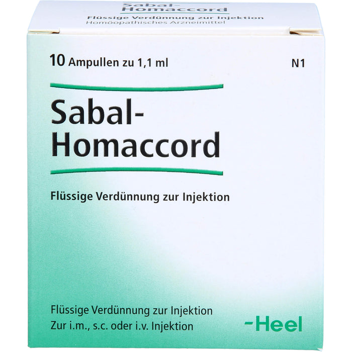 Heel Sabal-Homaccord Ampullen, 10 St. Ampullen