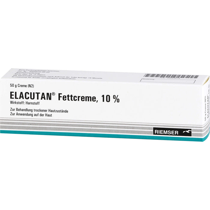 Elacutan Fettcreme 10 % zur Behandlung trockener Hautzustände, 50 g Cream