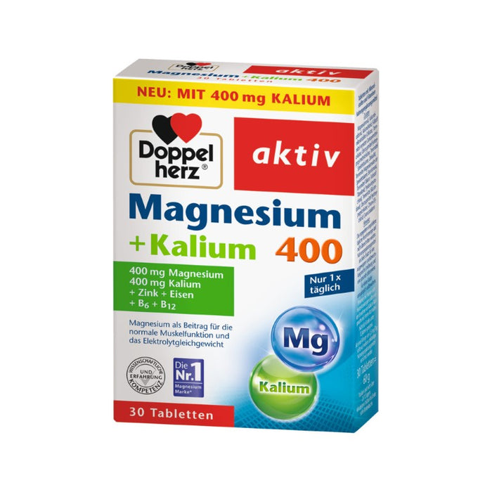 Doppelherz Magnesium + Kalium Tabletten, 30 pcs. Tablets