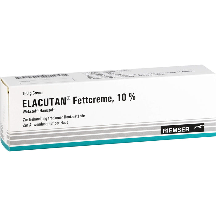 Elacutan Fettcreme 10 % zur Behandlung trockener Hautzustände, 150 g Creme